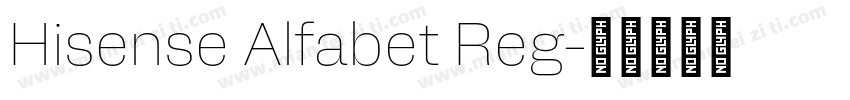 Hisense Alfabet Reg字体转换